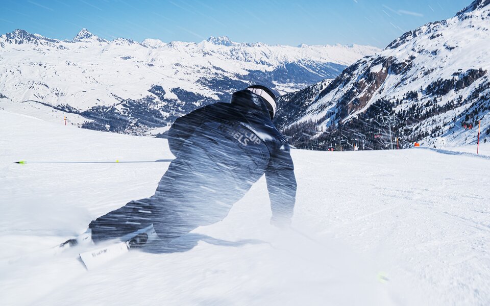 Marc Berthod im Tiefschnee