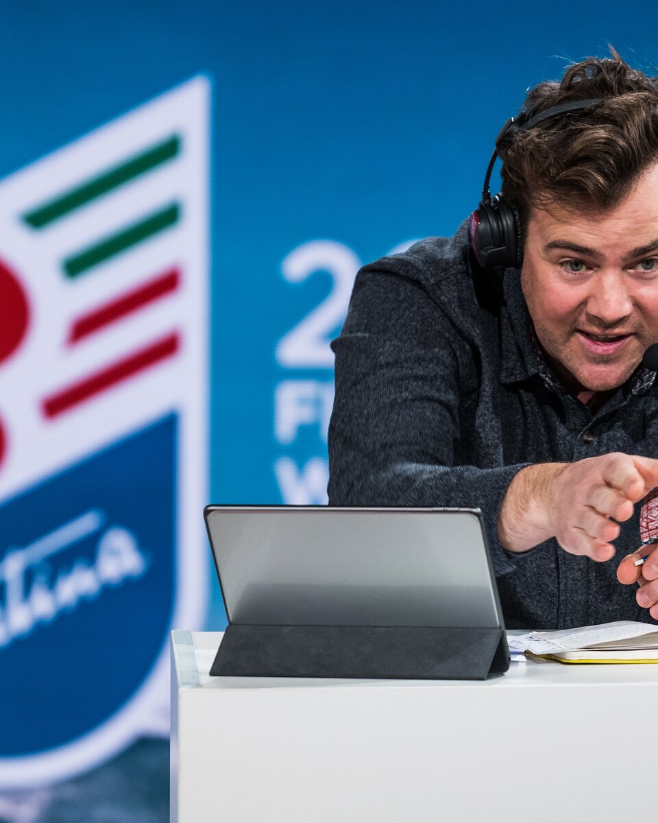 Marc Berthod als SRF-Experte an der Ski-WM 2021
